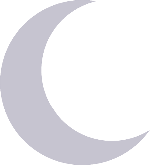 Moon graphic used in Nubé Rooftop branding